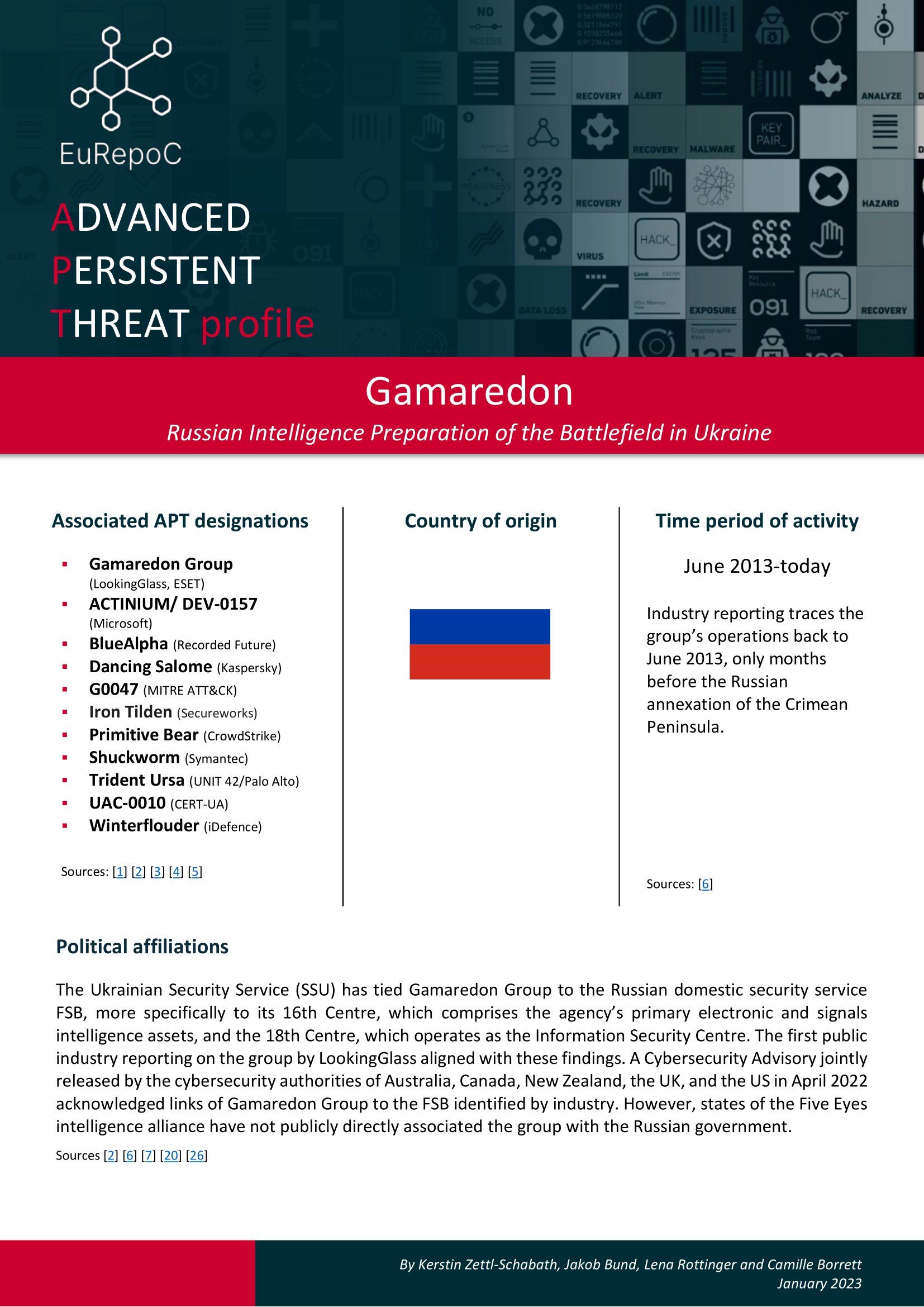 APT Profile – Gamaredon