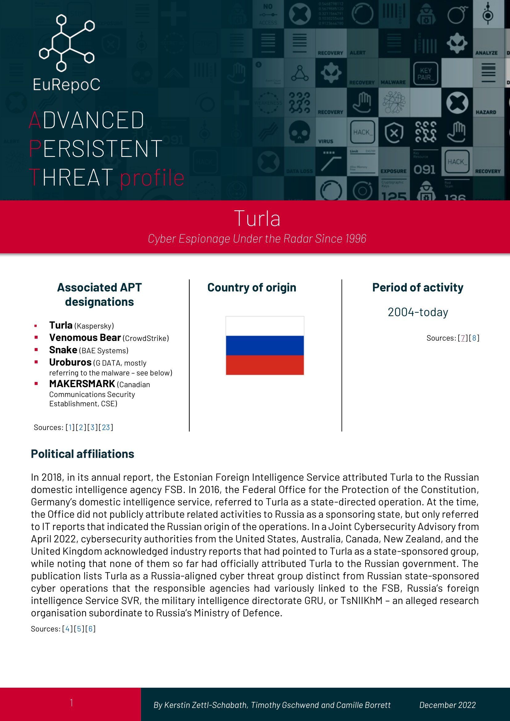 APT Profile – Turla