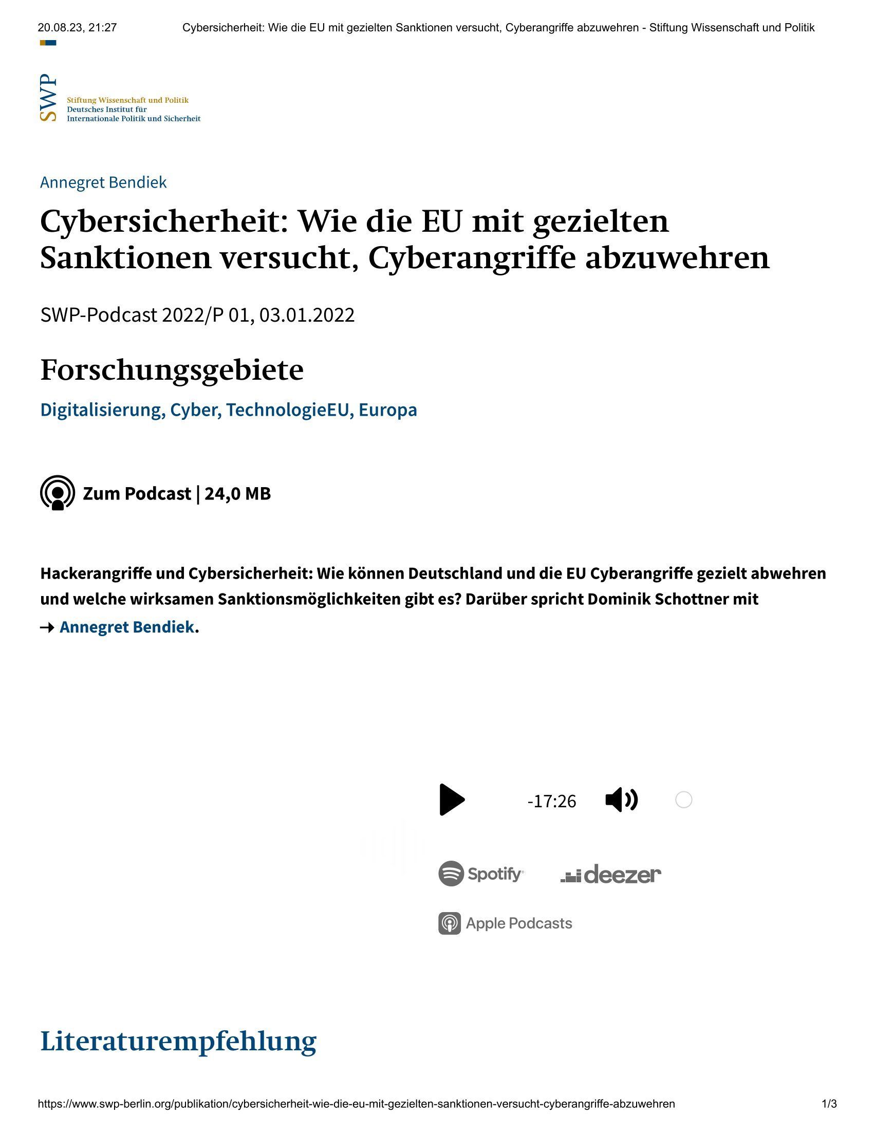 Cybersicherheit: Wie die EU mit gezielten Sanktionen versucht, Cyberangriffe abzuwehren