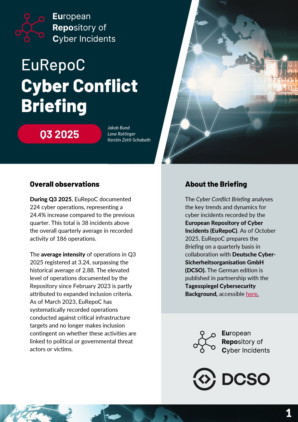EuRepoC Cyber Conflict Briefing – Q3 2025